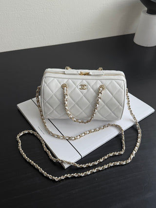 CHANEL 25P Bowling Ball – White
