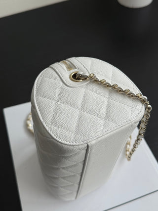 CHANEL 25P Bowling Ball – White