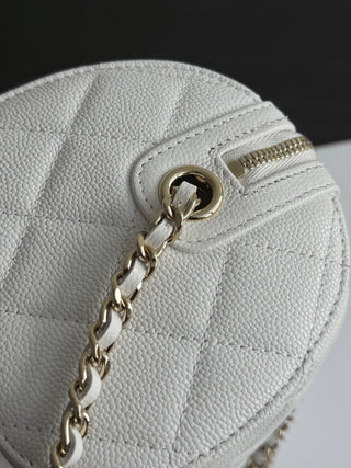 CHANEL 25P Bowling Ball – White