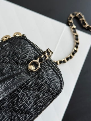 CHANEL 25C Box Bag, Black Color.