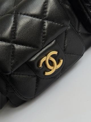 CHANEL 25C Bag King Hobo, Black Small Size
